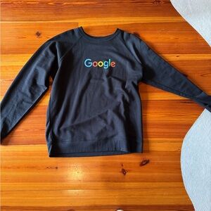 Google Black Sweatshirt with Colorful Logo